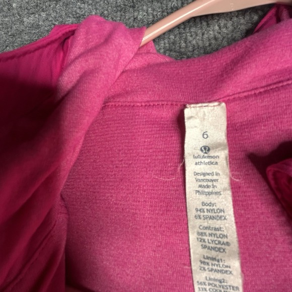 Lululemon Athletica In Flux Jacket Full Zip Size 6 Pink Activewear - Picture 3 of 10